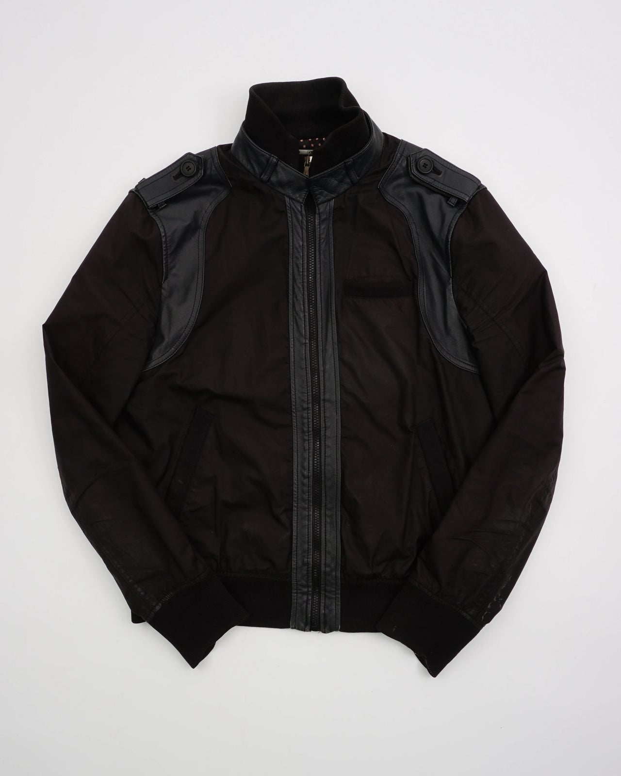2000's Dolce & Gabbana Nylon Leather Jacket