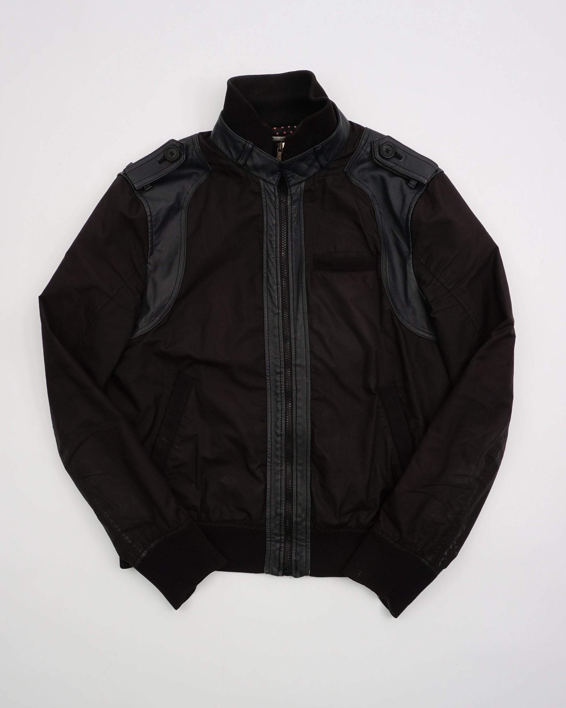 2000's Dolce & Gabbana Nylon Leather Jacket