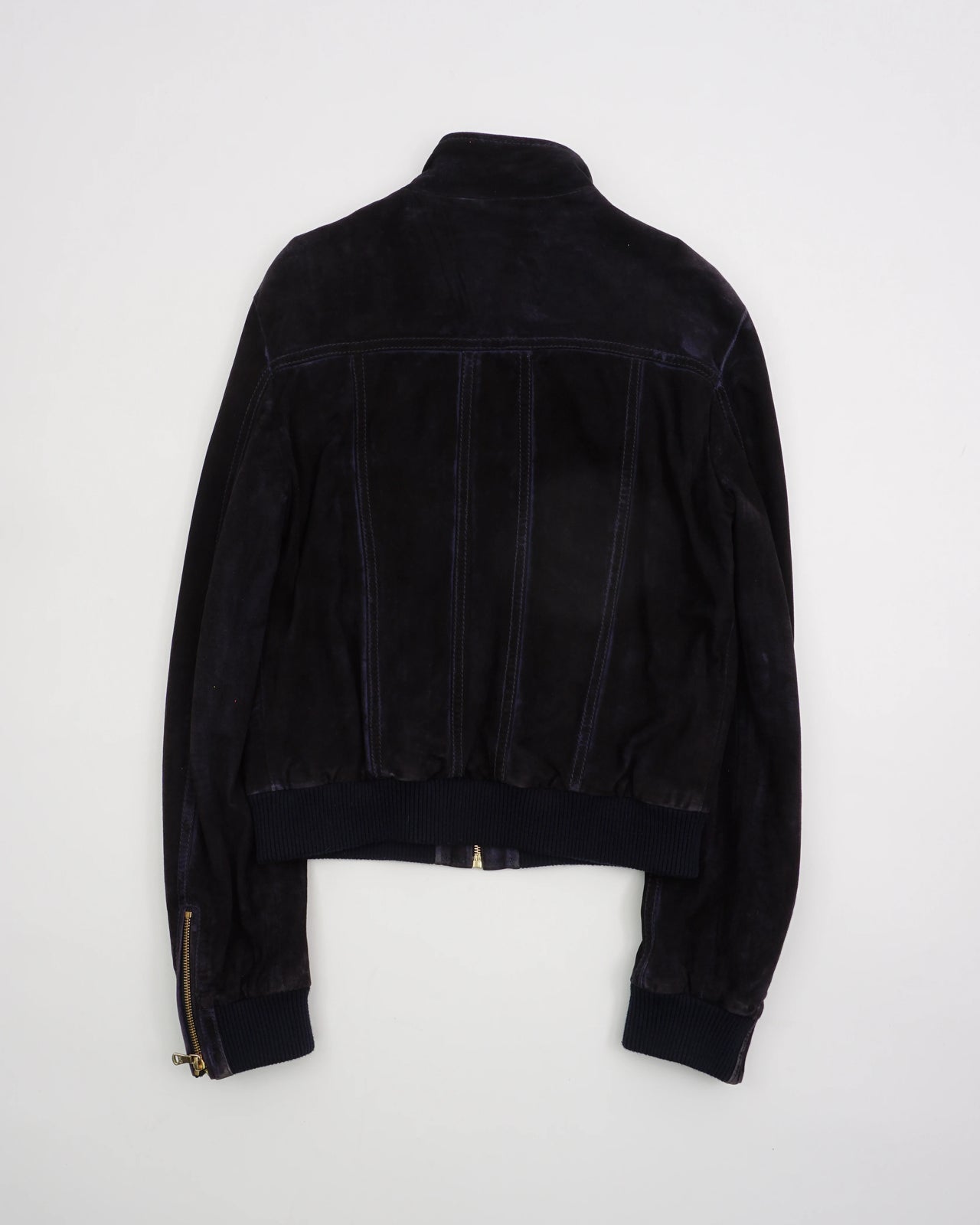 2000's Dolce & Gabbana Navy Suede Jacket