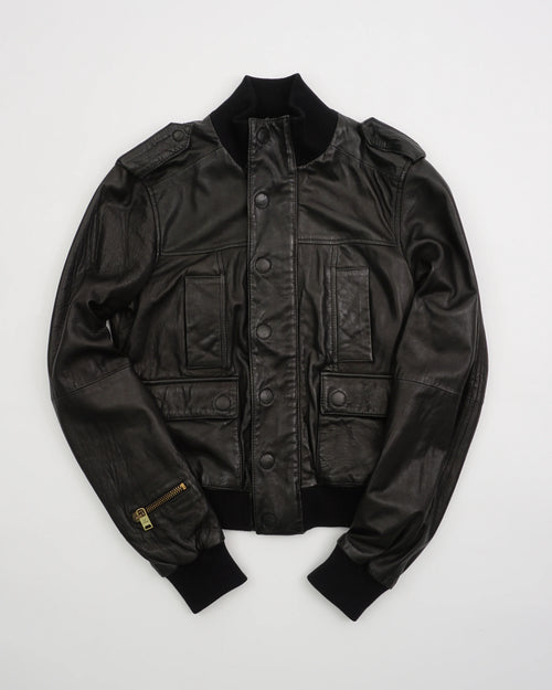 AW 2008 GF, Ferre Leather Jacket Black