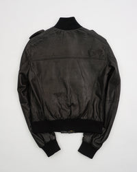 AW 2008 GF, Ferre Leather Jacket Black