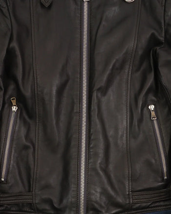 2000's Dolce & Gabbana Leather Jacket Black