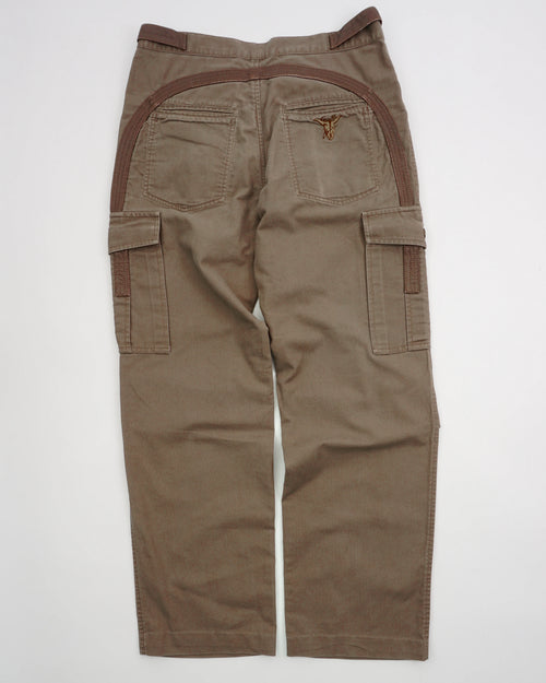 2000's Roberto Cavalli Cargo Pants Brown