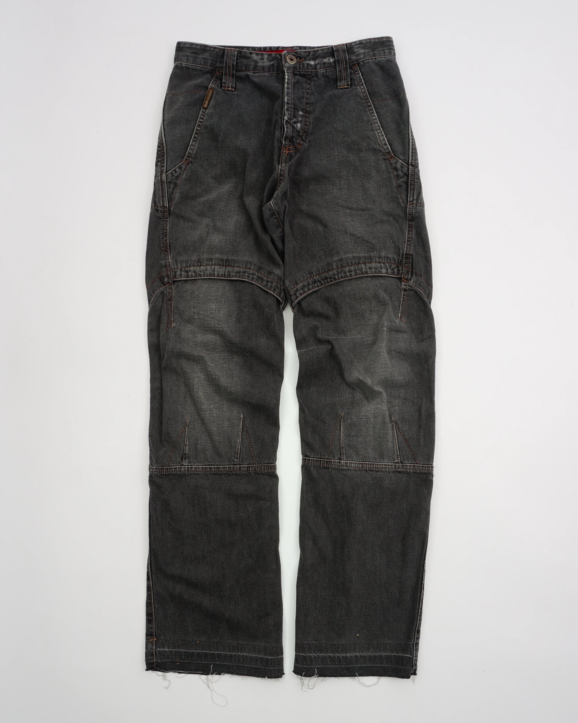 SS 2004 Dolce & Gabbana Denim Pants Black