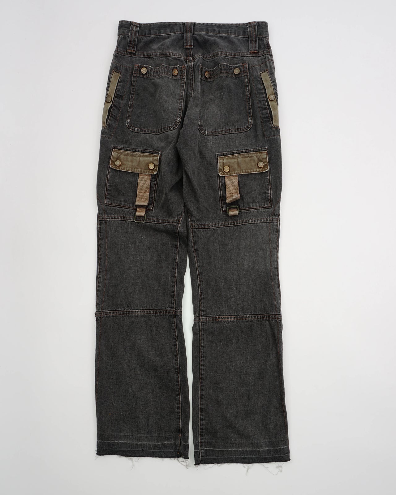 SS 2004 Dolce & Gabbana Denim Pants Black