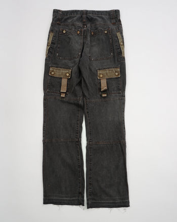 SS 2004 Dolce & Gabbana Denim Pants Black