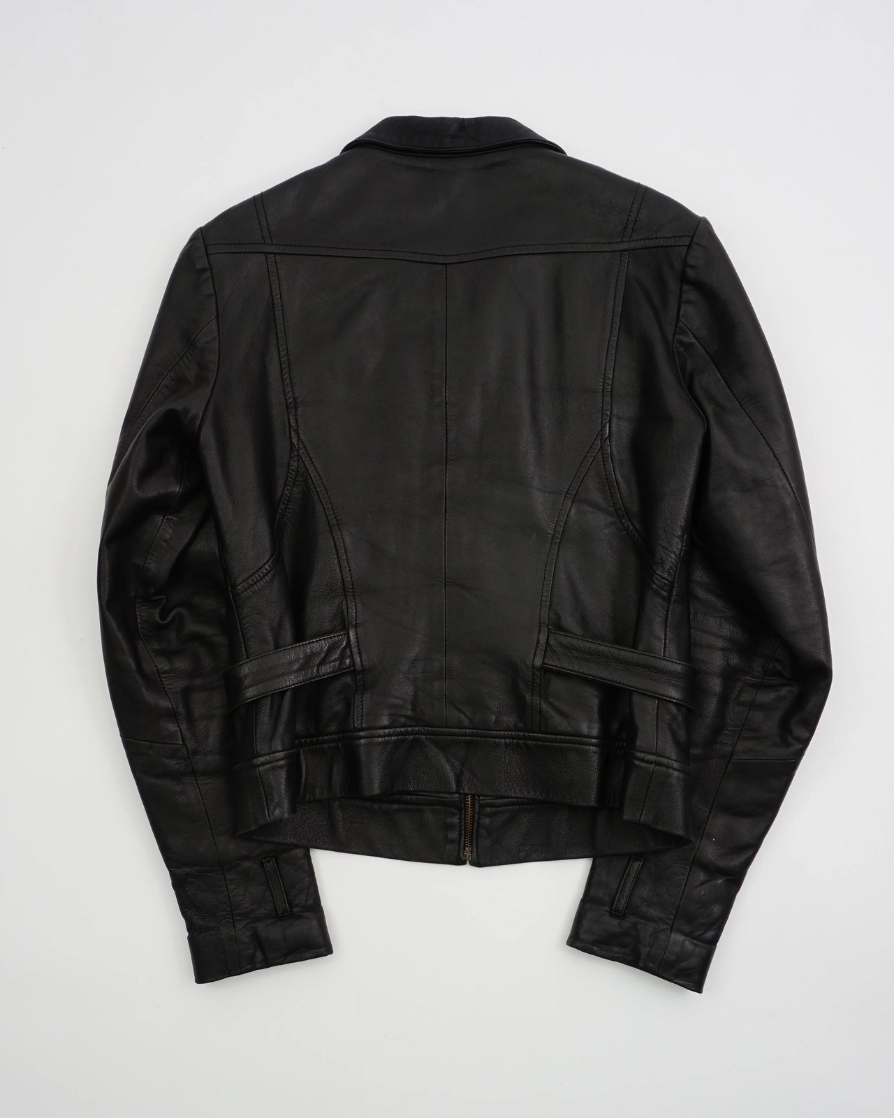 2000s Roberto Cavalli Leather Jacket Black