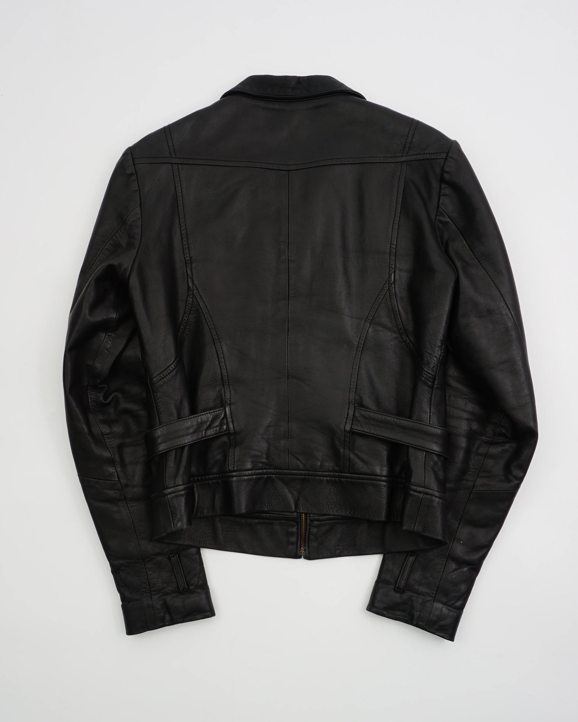 2000s Roberto Cavalli Leather Jacket Black