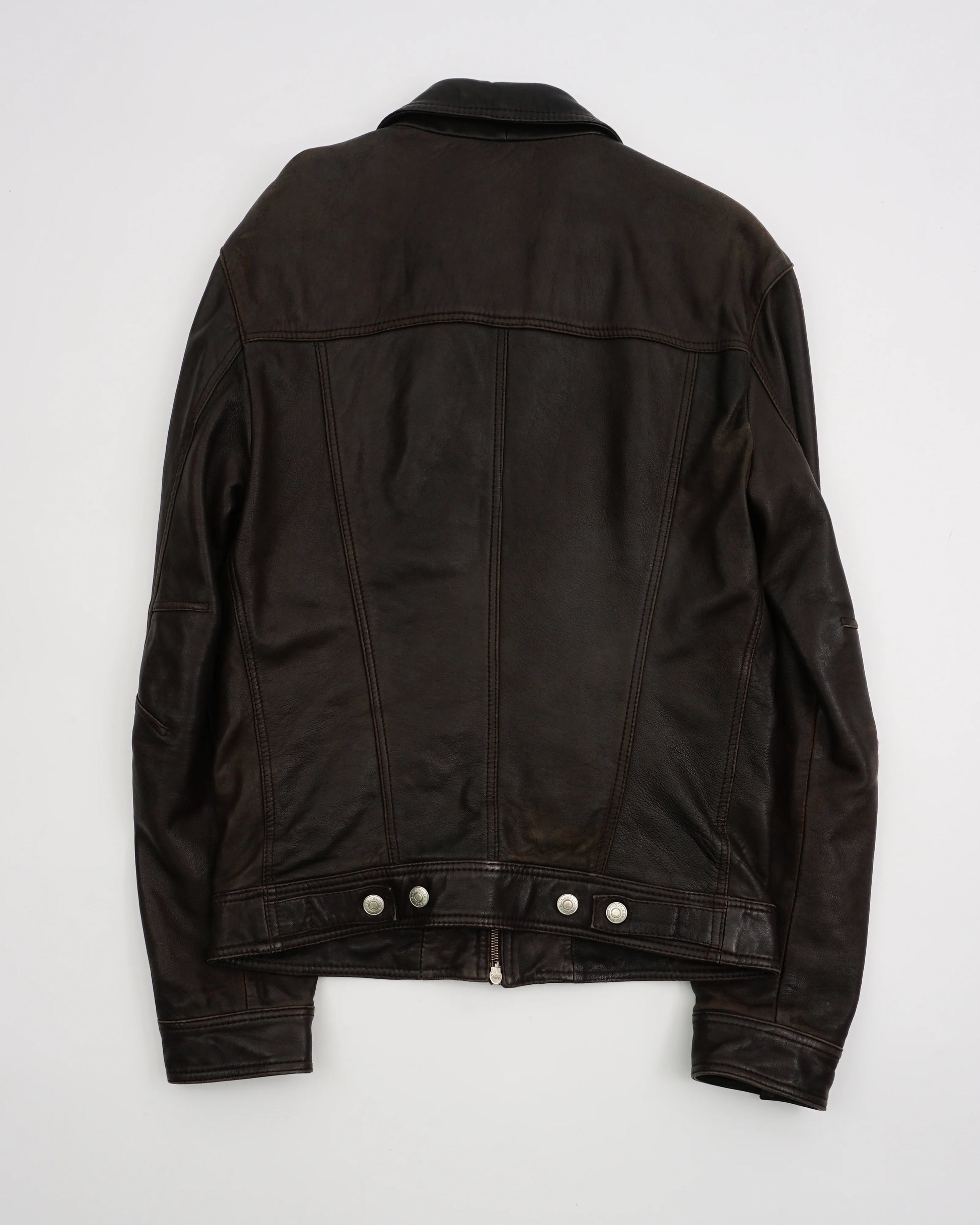 2000's KENZO Leather Jacket Brown