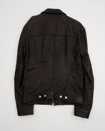 2000's KENZO Leather Jacket Brown