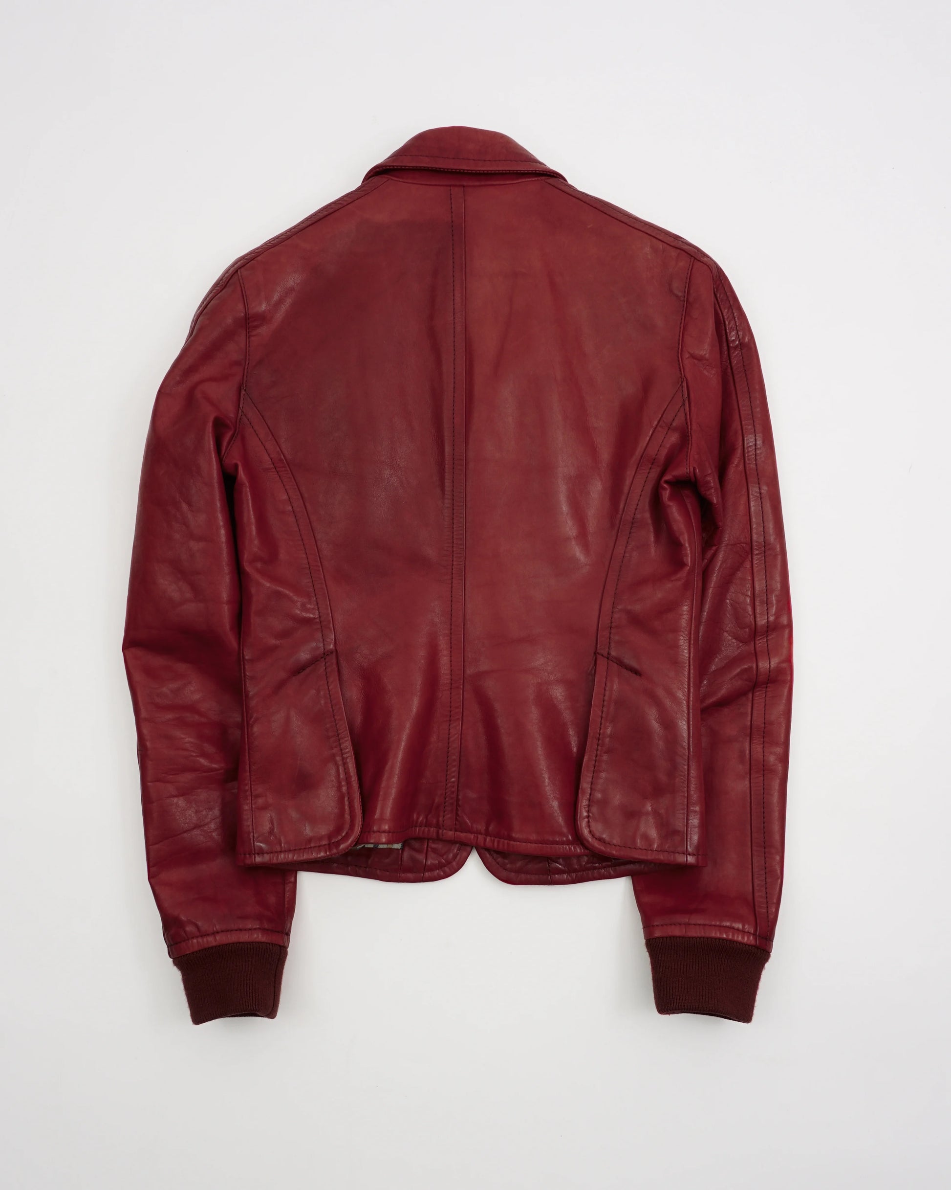 2000's Dsquared2 Leather Jacket Red