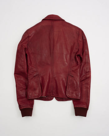 2000's Dsquared2 Leather Jacket Red