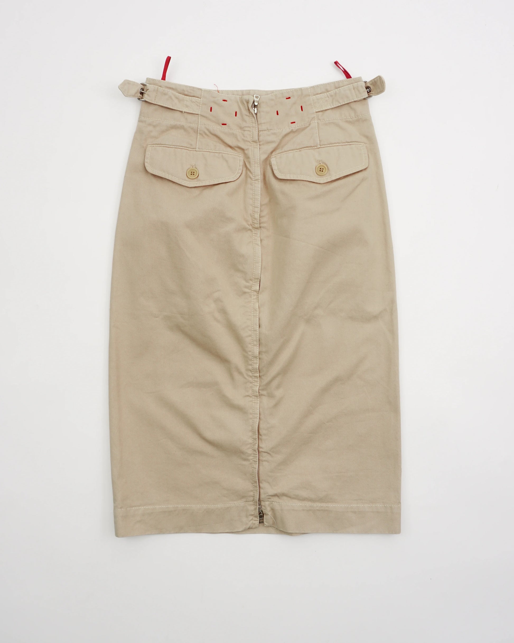 2000's Prada Pencil Skirt Beige