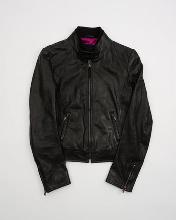 2000's D&G Leather Jacket Black