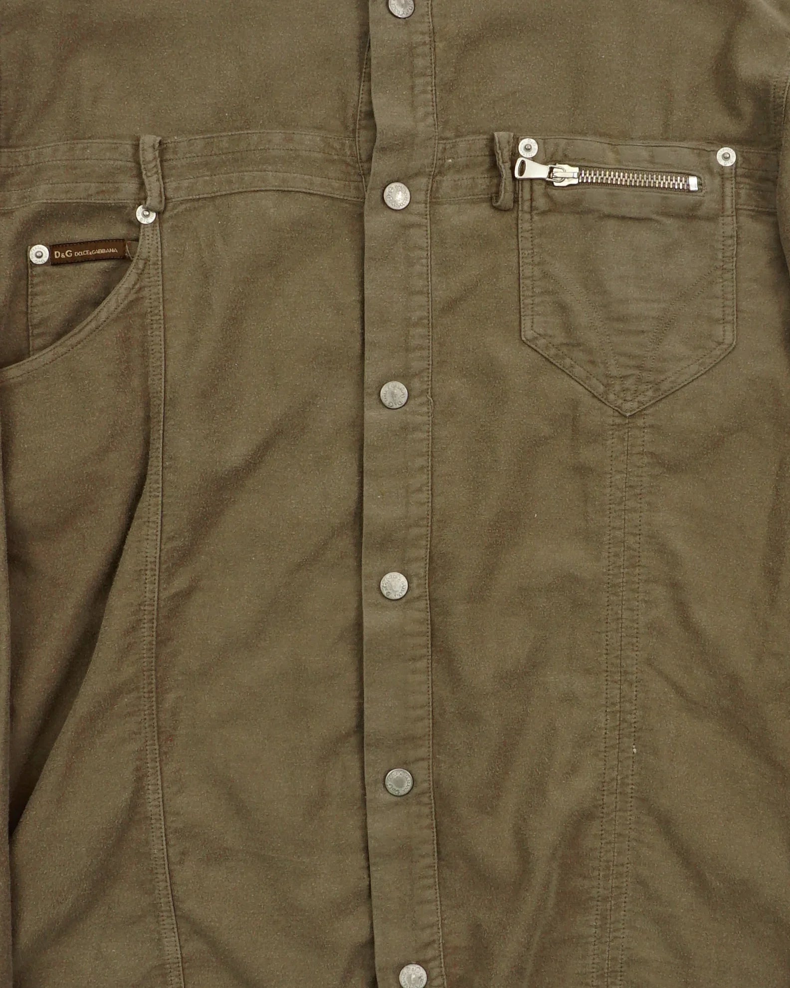 SS 2003 D&G Long-sleeve Shirt Green