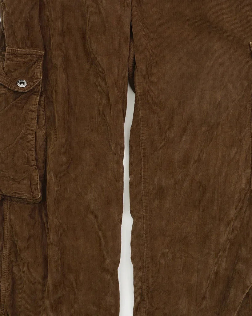 2000's Dolce & Gabbana Corduroy Cargo Pants Brown