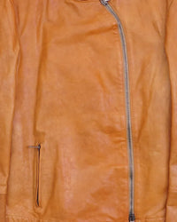 AW2009 armani leather jacket Brown