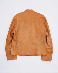 AW2009 armani leather jacket Brown