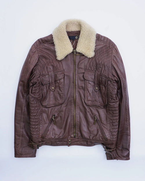 AW2005 Cavalli Leather jacket Brown