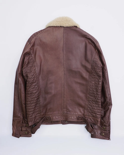 AW2005 Cavalli Leather jacket Brown