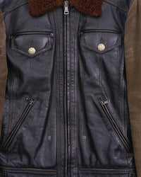2000's Dolce & Gabbana Leather jacket Brown
