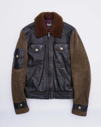 2000's Dolce & Gabbana Leather jacket Brown