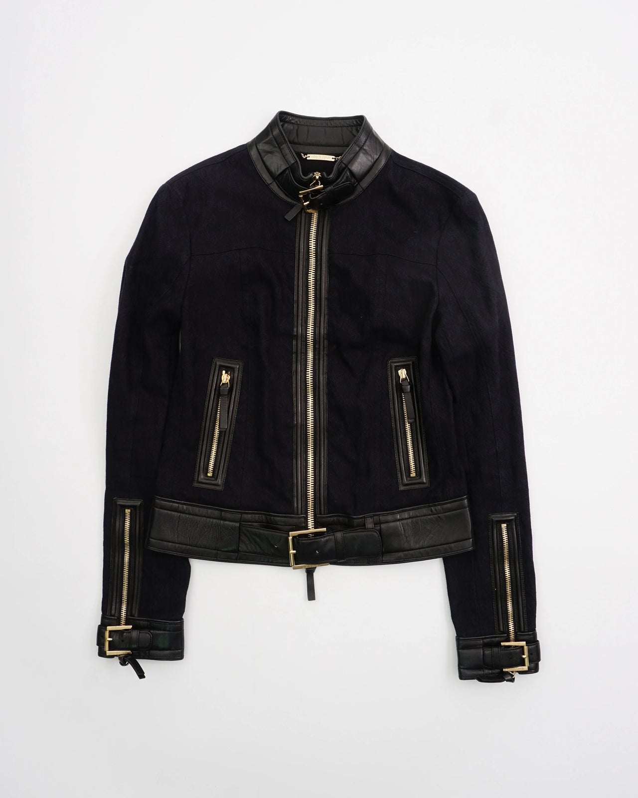 2000's Roberto Cavalli Moto Jacket Black