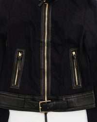 2000's Roberto Cavalli Moto Jacket Black