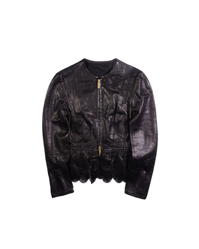 2000's Dsquared2 Leather Jacket Black