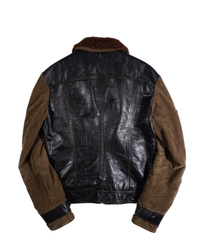 2000's Dolce & Gabbana Leather Corduroy Jacket