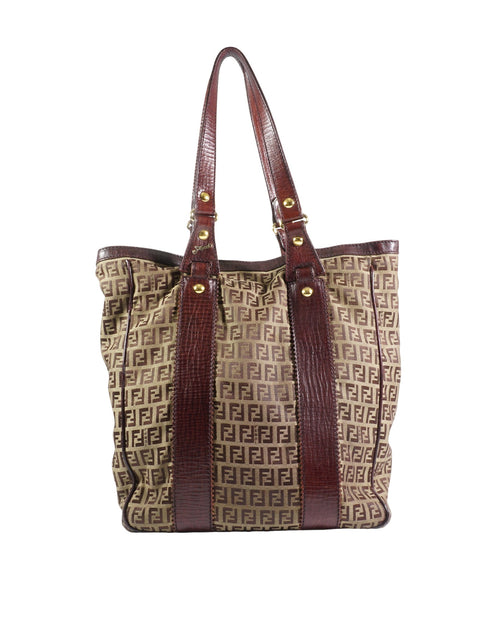 2000's Fendi Zucchino Canvas Bag