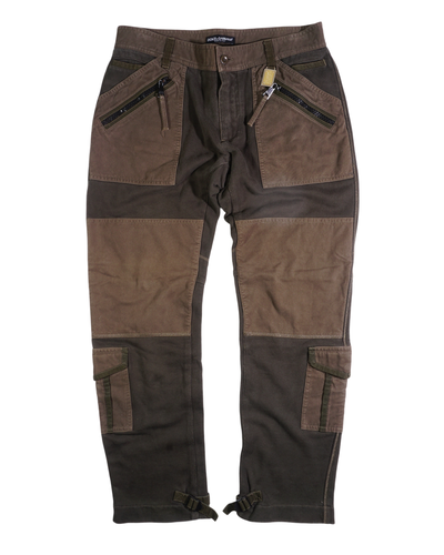 AW2003 Dolce & Gabbana Green Cargo Joggers