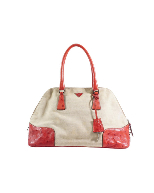 2000's Prada Ostrich Leather Bag