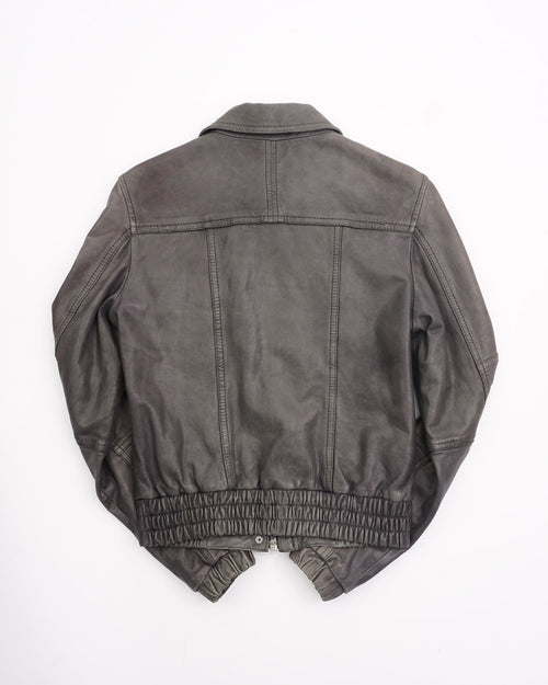 2000's Dolce & Gabbana Leather Jacket Gray