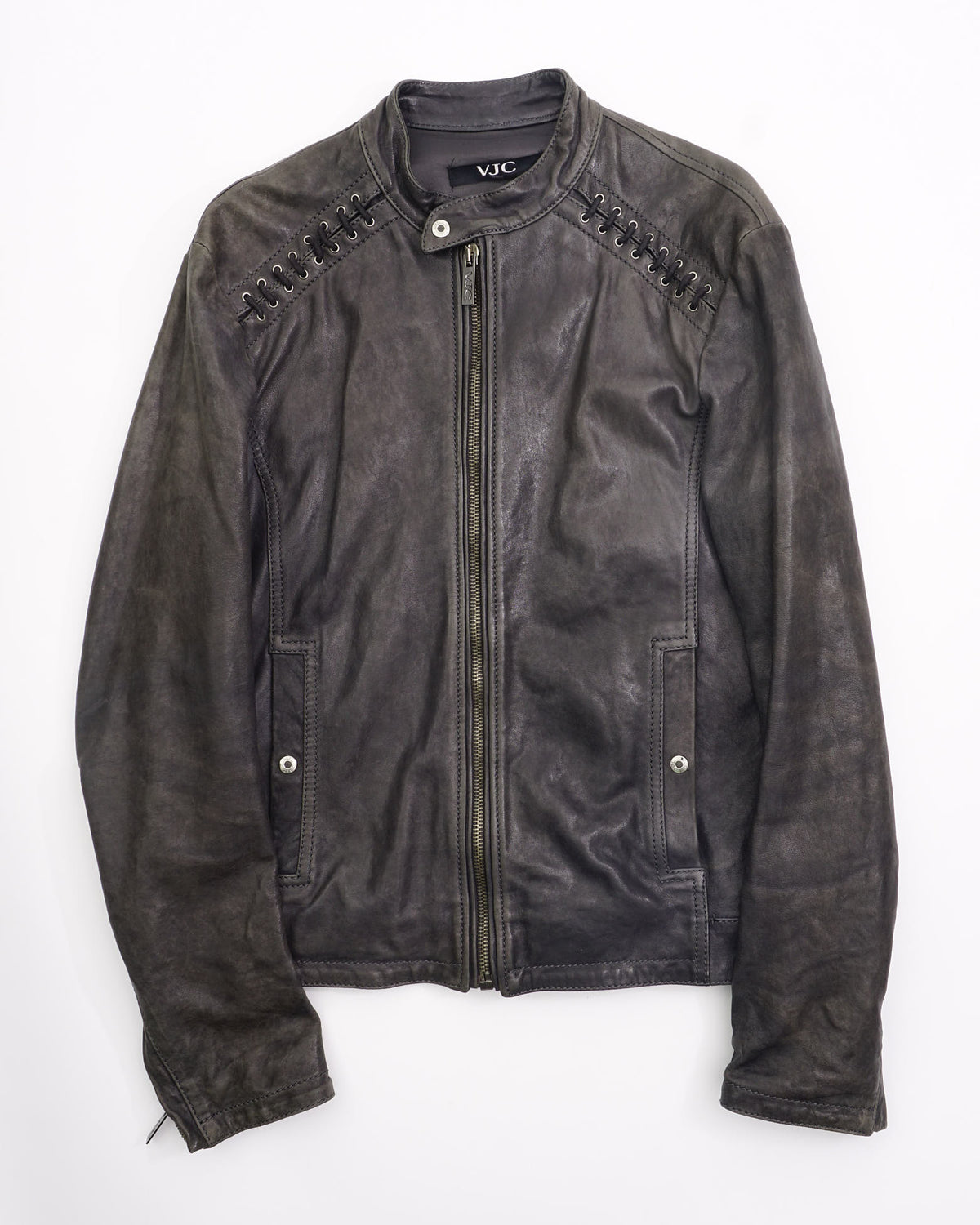 2000's Vjc Leather Jacket Black
