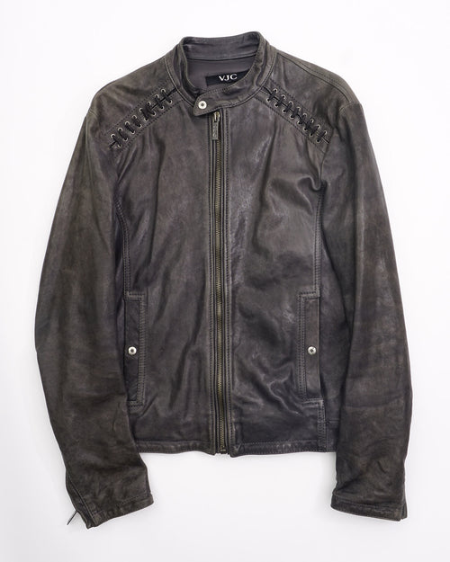 2000's Vjc Leather Jacket Black