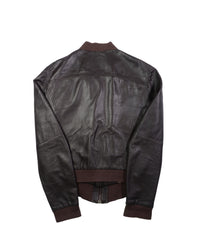 2000's Dolce & Gabbana Brown Leather Bomber