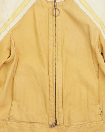 2000's Prada Leather Jacket Yellow