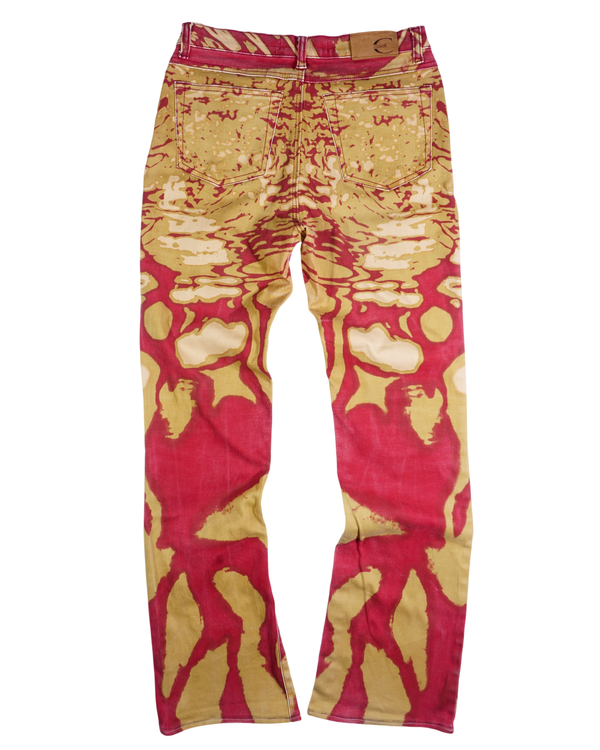 SS2002 Roberto Cavalli Red Hallucination Jeans