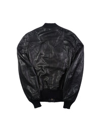 2000's Gucci Buttoned Black Leather Jacket