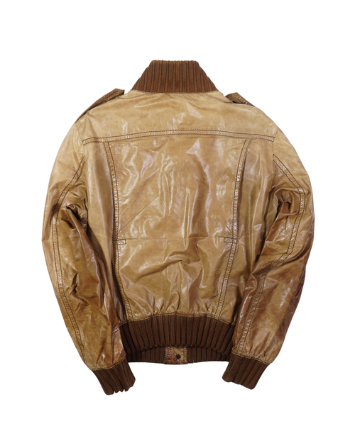 AW2009 Gucci Madonna Leather Jacket Beige