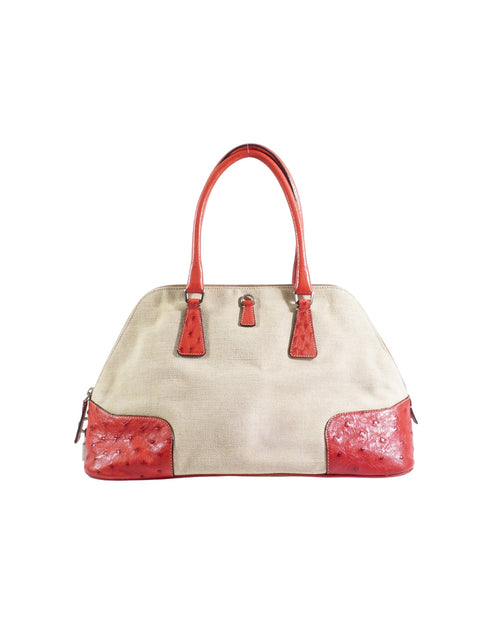 2000's Prada Ostrich Leather Bag