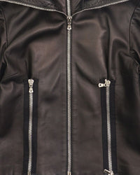 AW2003 Dolce & Gabbana Leather Jacket Black