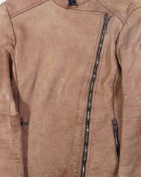 2000's Armani Leather Jacket Brown