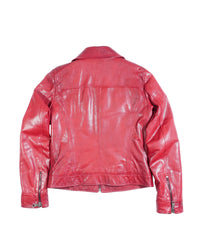2000's Dolce & Gabbana Red Leather Jacket