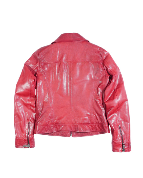 2000's Dolce & Gabbana Red Leather Jacket