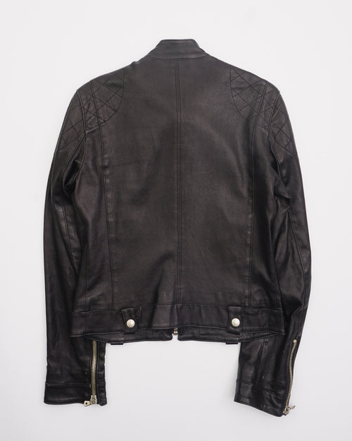 2000's Dolce & Gabbana Leather Jacket Black