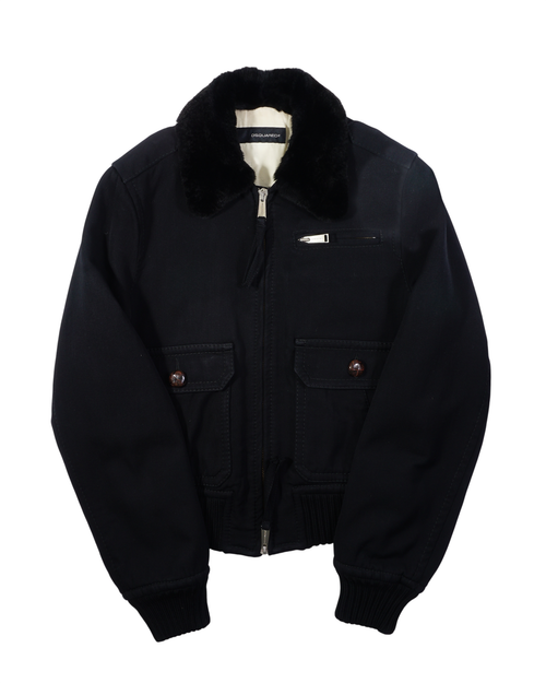 2000's Dsquared Wool/Fur Jacket Black