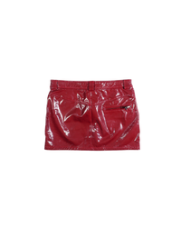 SS2005 Dolce & Gabbana Red Patent Leather Skirt