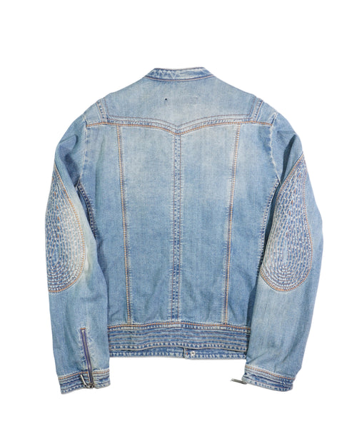 AW2005 Roberto Cavalli Denim Teardrop Jacket